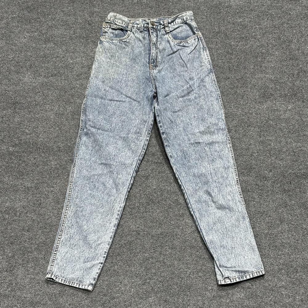 Vintage Bill Blass Jeans Womens 6 Light Blue Acid Wash High Rise Tapered 90s Mom